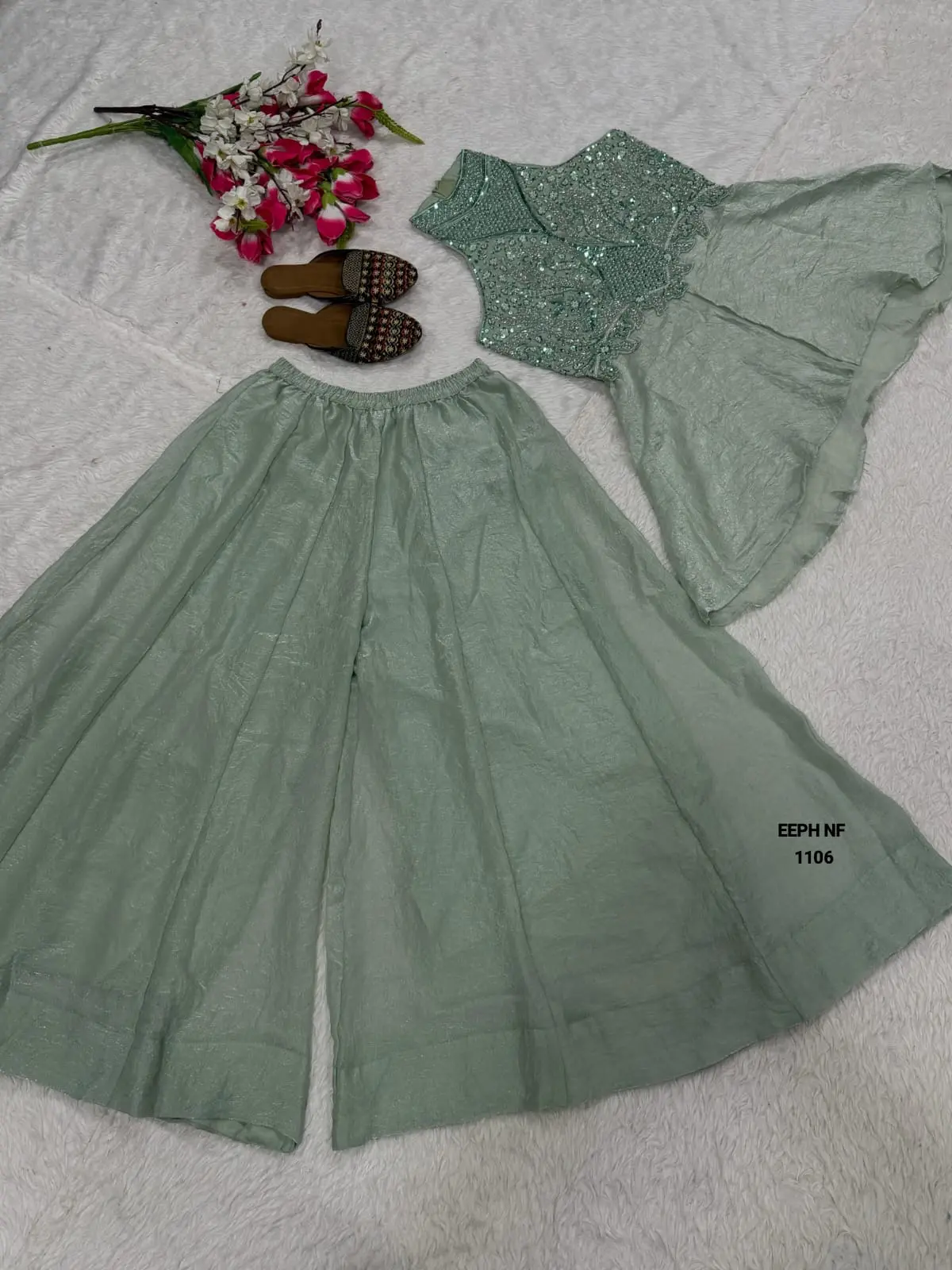 Luxury Embroidered Party Wear Peplum Co-Ord Set